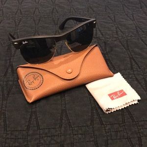 EUC Ray-Ban Oversized Clubmaster sunglasses